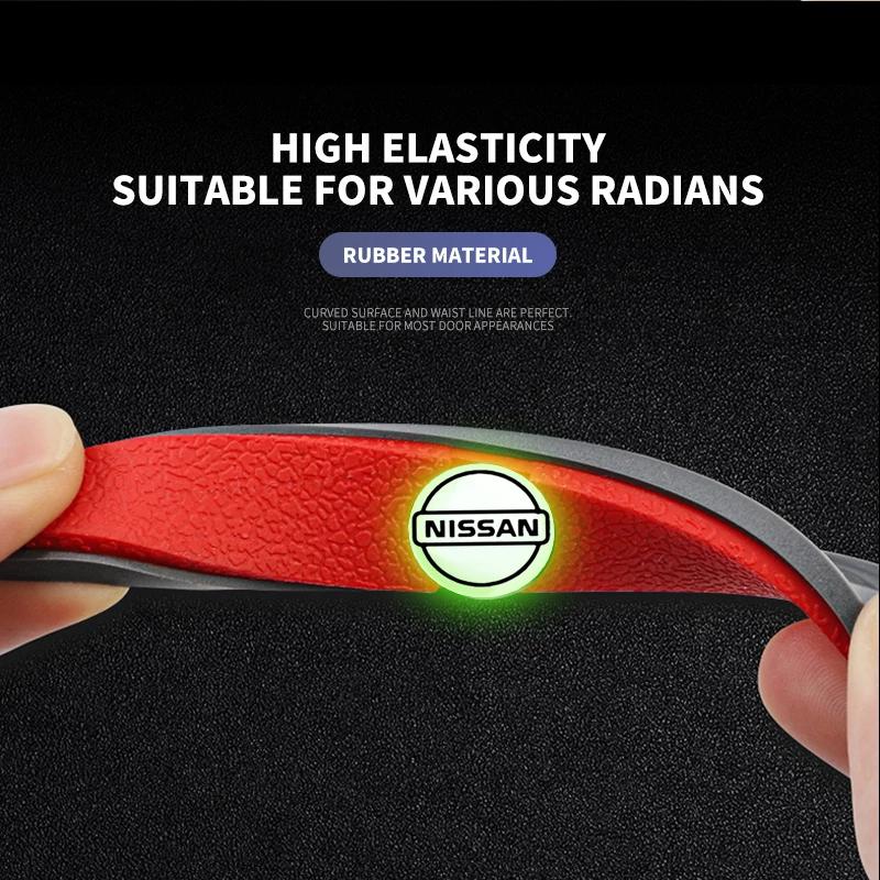 4 Pezzi Strisce Paraurti Anti-collisione per Portiere Auto Adesivo Luminoso per Nissan J10 X-Trail Qashqai Juke Leaf Micra NOTE Patrol Gadget