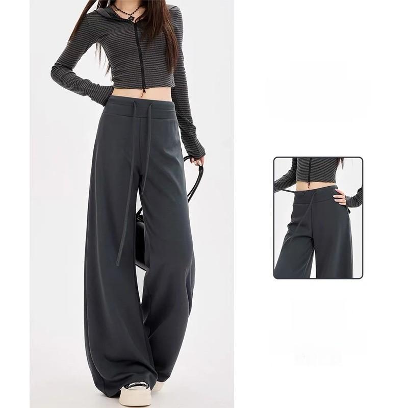 Casual Pants For Women With High Waist And Wide Leg Design For Autumn Comfort