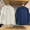 Women's Soft Denim Shirt/Cotton Twill Long Sleeve Shirt Air Conditioning Shirt E171711/171817/171661