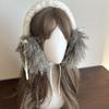 Bowknot Plush Ear Muffs for Cold Weather Fashion Ear Protective Ear Warmers Thick Furry Ear Muff for Women Skiing Hiking