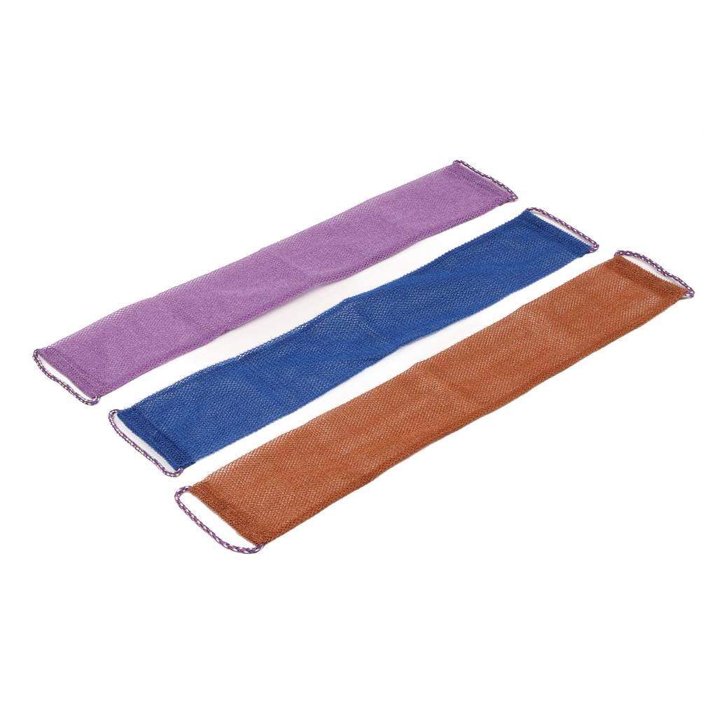 3pcs Exfoliating Back Scrubber Nylon Extended Deep Cleaning Skin Massages Body Scrubber Towel for