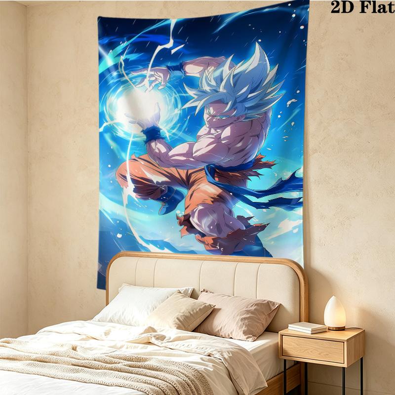 Dragon Ball Super Wall Tapestry Aesthetic Wall Hanging Printed Fabric Blanket Decorative Tapestries For Bedroom Living Room Home Decor