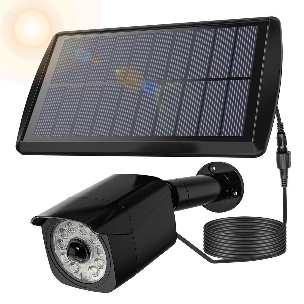 2pcs Solar Motion Sensor Lights 11 LED Simulation Security Bionic Spotlight Light and Motion Sensor