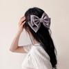 Hairpin Angel Scrunchie Silk 3-Tier Knot Gray Hair Ornament Ribbon Pin Lovely Point Commerce Pick JL