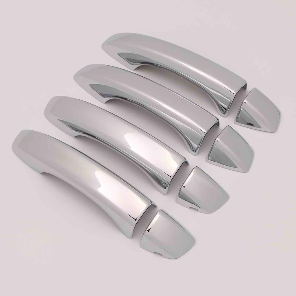 For MG HS 2018 2024 ABS Carbon Glossy Black Car Door Handle Cover Trims Sticker Car Styling Accessories