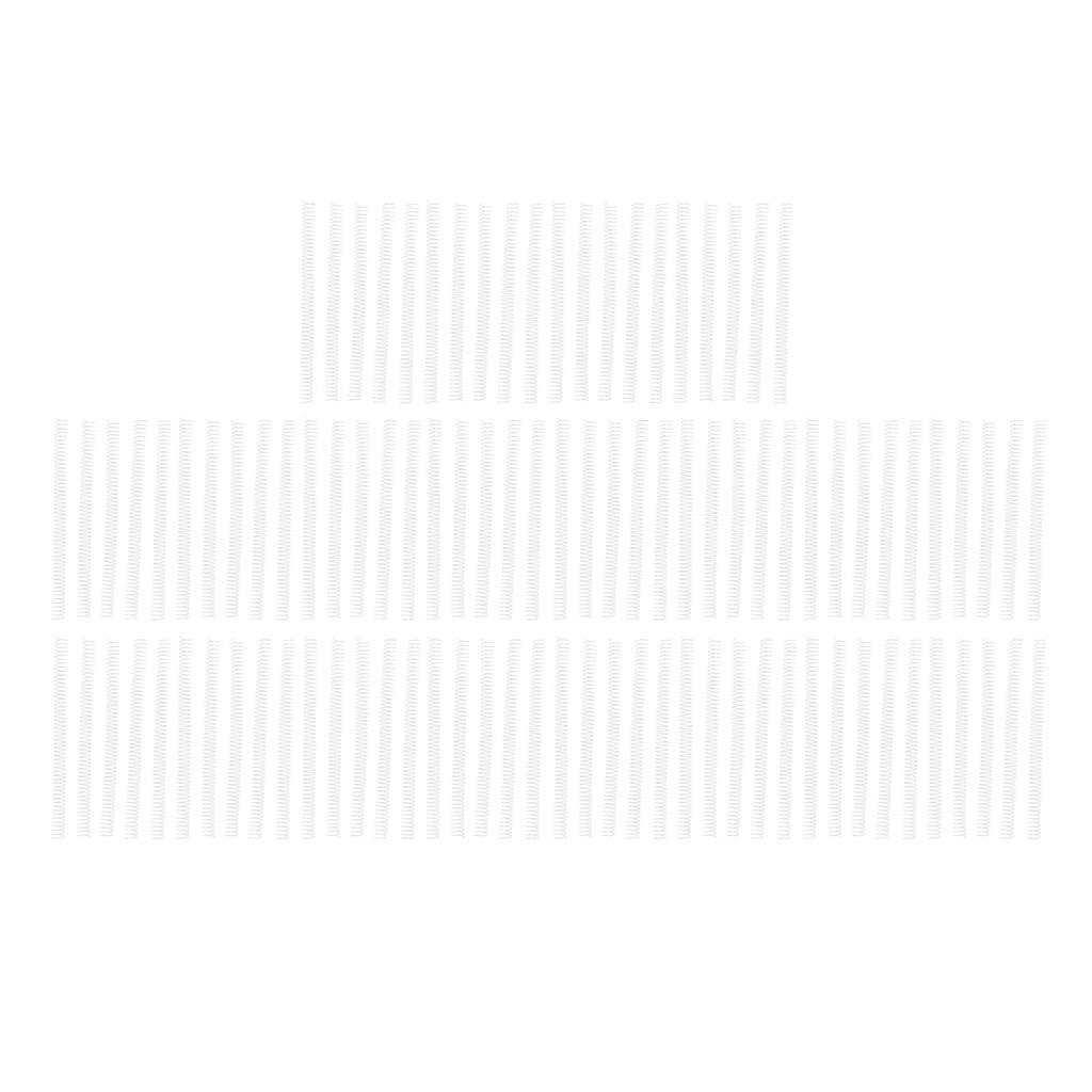 100Pcs Metall Spirale Bindung Spulen 19mm Durchmesser 48 Zähne 4:1 Pitch 170 Blatt Kapazität Bindespirale