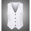 Herren Slim Fit Anzugweste im koreanischen Stil für Business Casual
