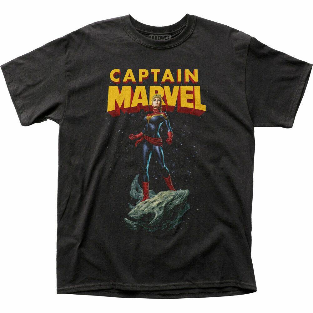 26 Captain Marvel Asteroid T Shirt Mens Licensed Marvel Superhero Movie Tee Black Unisex T-Shirt M