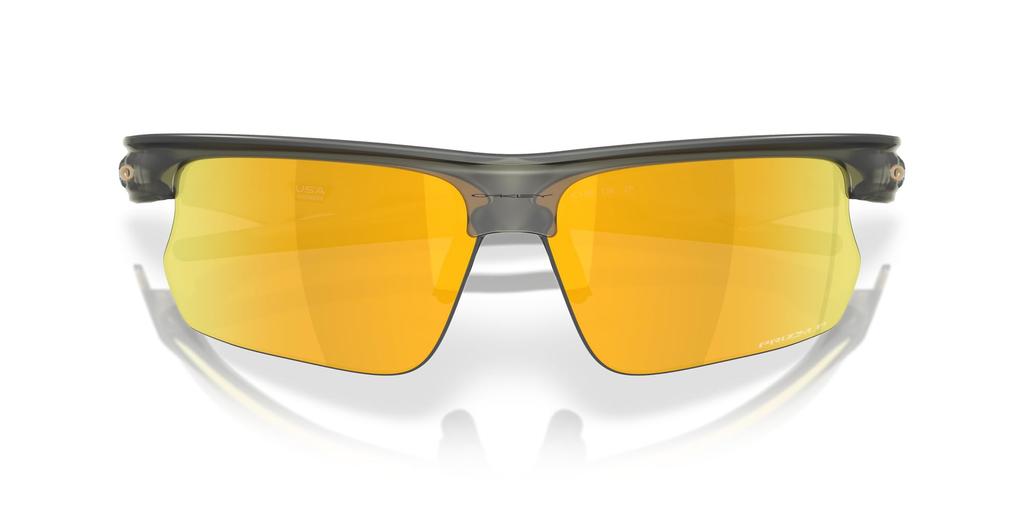 Oakley Sunglasses Frame Color Matte Olive Lens Prizm 24K Polar 68mm 0OO9400, (Front) Ink, Color