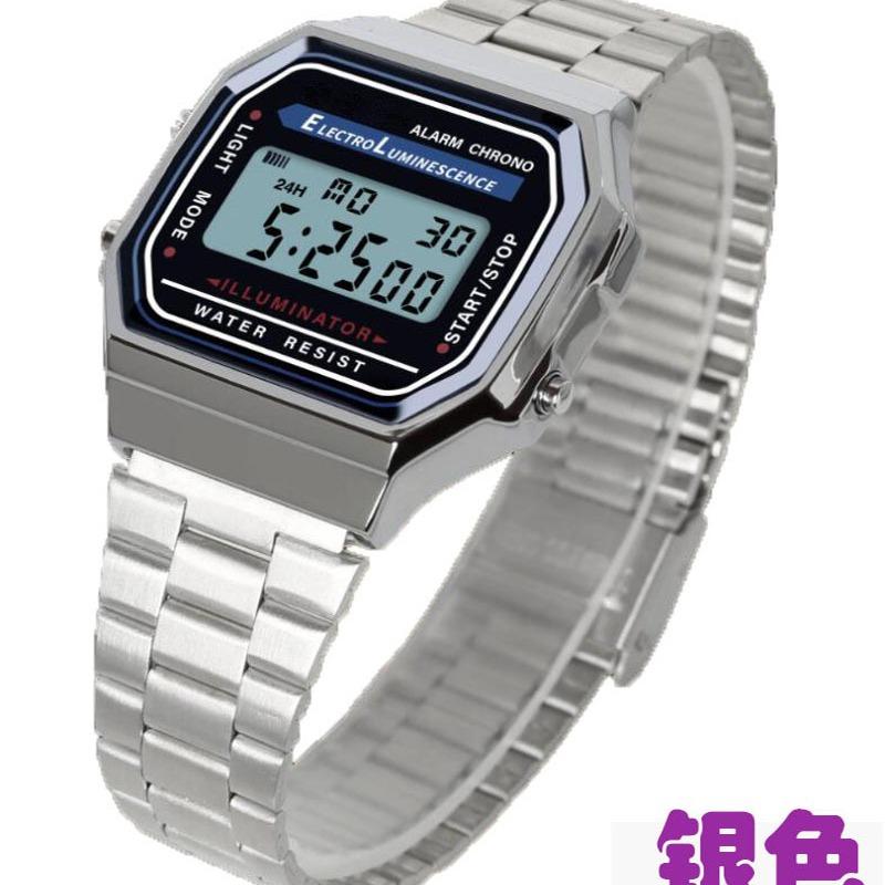 Orologio Quadrato Piccolo A168Wa Orologio Elettronico Quadrato Orologio Elettronico Impermeabile Luminoso Orologio Elettronico per Studenti
