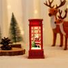 Christmas Telephone Booth Candle Lamp: Luminous Night Light Ornaments