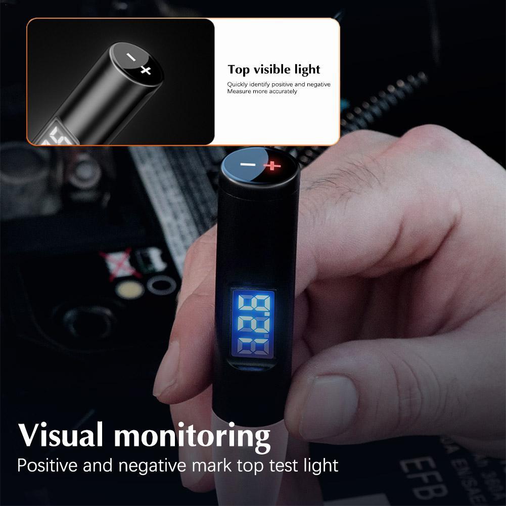 

12V/24V LED Digital Display Automotive Voltage Circuit Test Pen Auto Repair Light Circuit Maintenance Detection Diagnosis Tools чорний