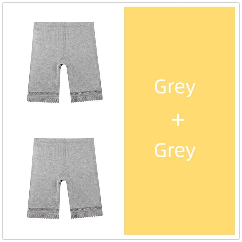 

Женские защитные шорты Летняя мода Экспорт Очень большой 150.00 кг Большой размер Дамские шорты до середины бедра Кружево Модный скотч Страховочные леггинсы [Two Pack] Grey + Grey 025-4XL (90.00 kg-110.00 kg