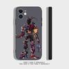 Five-Nights-At-Freddys F-Fnaf Průhledný silikonový kryt pro iPhone 17,16,15,14,13,12,11Pro,Max,Mini,XS,X,8,Plus Nárazuvzdorný černý kryt