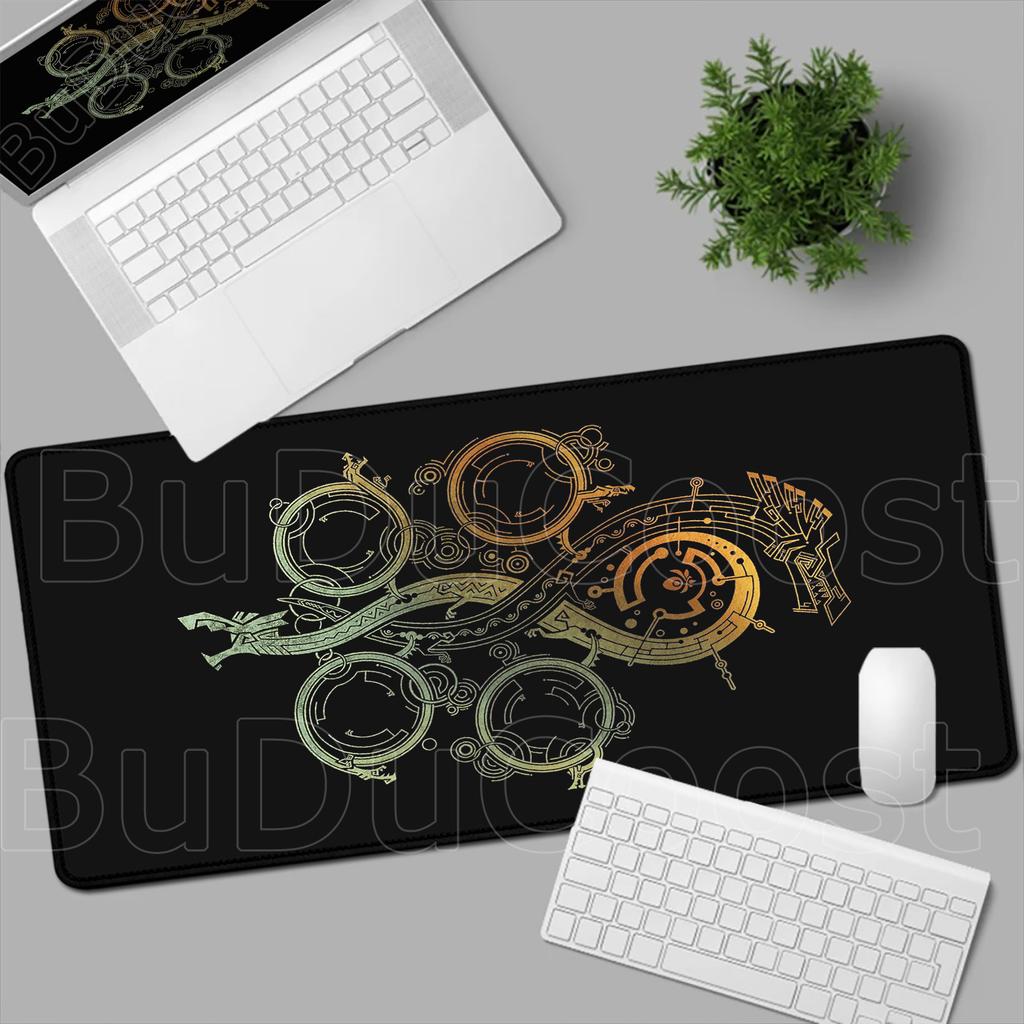 HD Printing MousePad Game Monster Hunter Wilds Mouse Pad Natural Rubber Keyboard Mat Office Desk Mat Computer Gaming Accessories