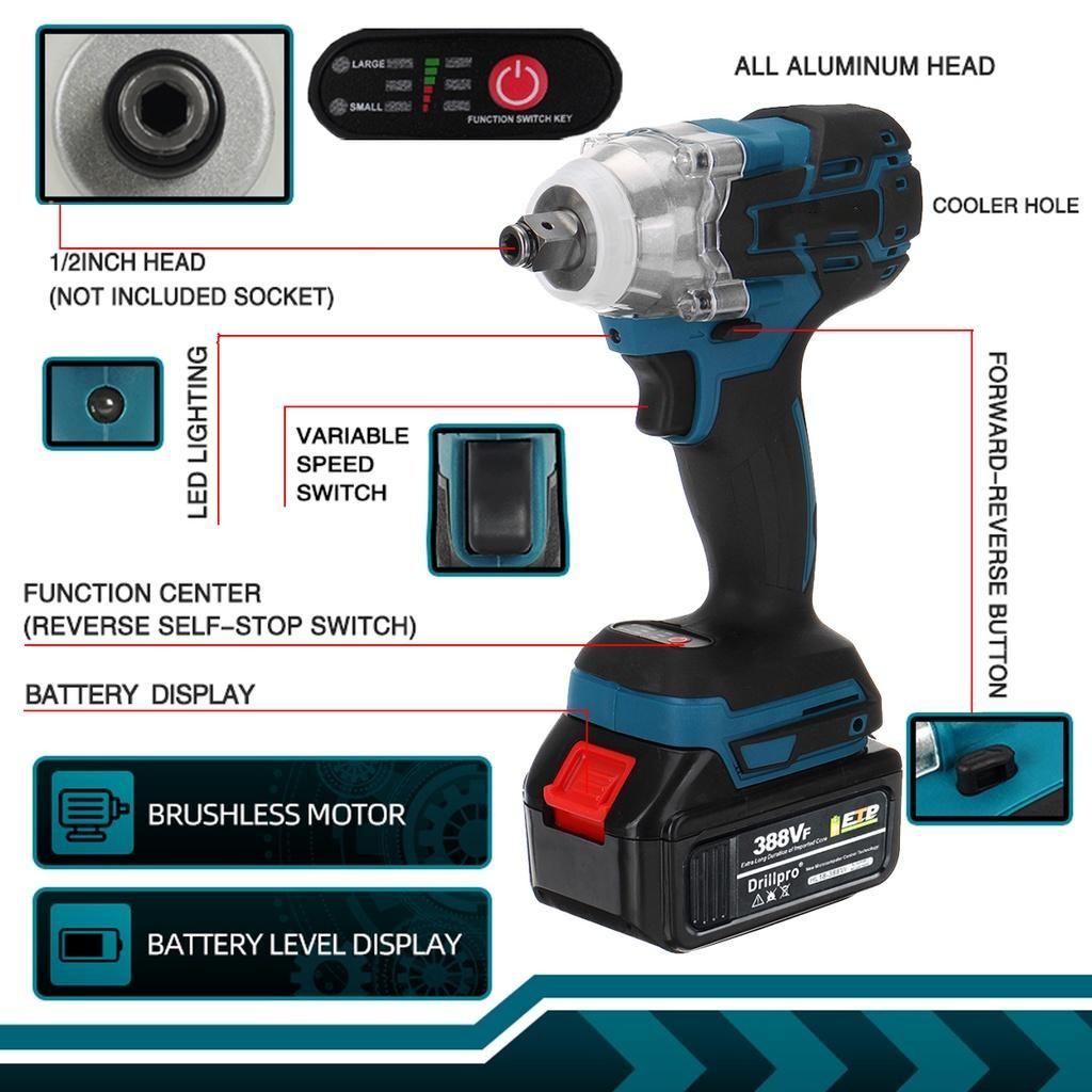 Купить Набор электрических инструментов 4 в 1, электрический ударный ...
