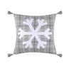 Coussin - Vaujany - Etoile De Neige - 40 X 40 Cm - 100% Coton - Déhoussable