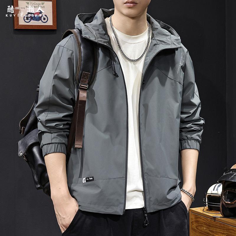 Men's Trendy Hooded Windbreaker Jacket 2025 - Autumn/Winter Mountain Style, Plus Size Available