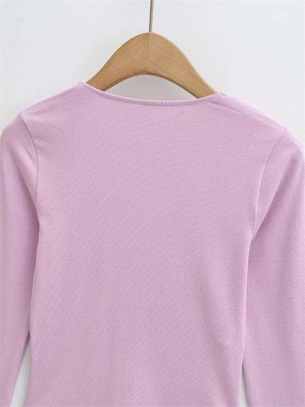 Women's Retro American Spicy V-Neck Flared Sleeve T-Shirt