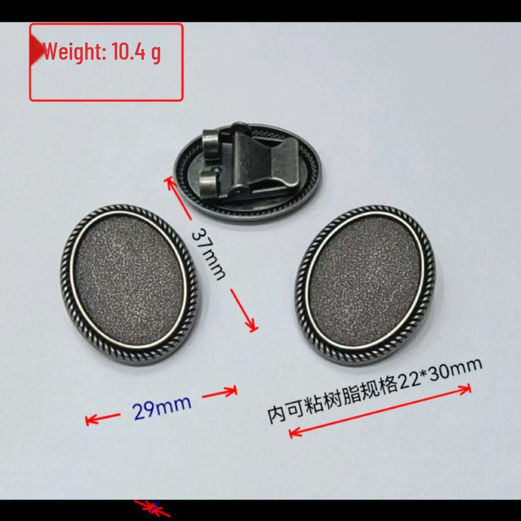 European & American Gem Bolo Necklace Pendant DIY Alloy Tray Accessories