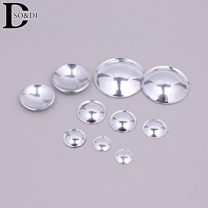 2Pcs Speaker Dust Cap Woofer Loudspeaker Dust Cover Bright-Silver 20mm 30mm 40mm 50mm Repair Audio Speaker Accessories DIY