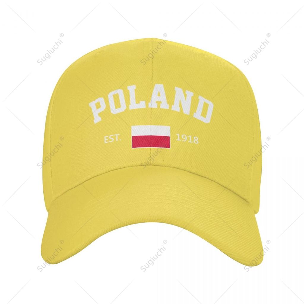 Baseball Cap Poland EST Independence Day Wild Sun Shade Peaked Adjustable Outdoor Caps
