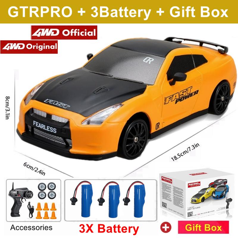 Rc Drift Car With Led Light Remote Control Vehicle Ae86 Professional High Speed Racing Toys For Kids Children Adults Gifts