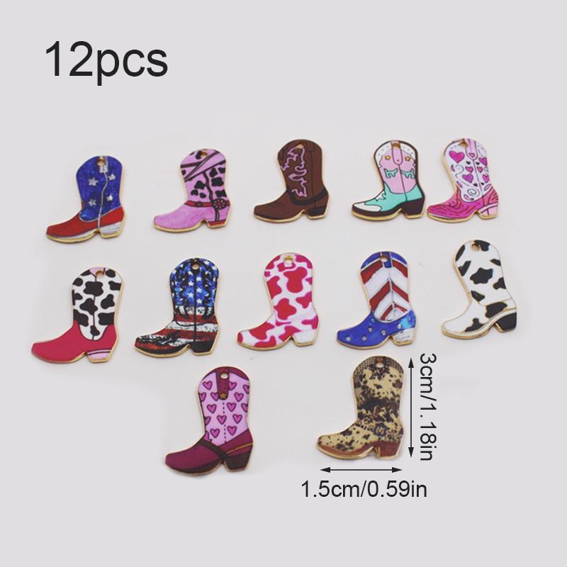 

12 шт., западные ювелирные изделия своими руками, подвески, подвески из сплава, украшения для творчества, ретро, бохо, винтаж, ручная работа, 3x1,5 см 12pcs