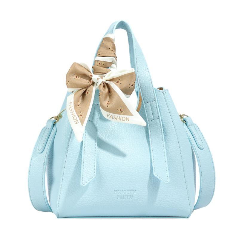 Modna torba na ramię/listonoszka o dużej pojemności, prosta, z fakturą, damska, nowa na wiosnę 2025, wszechstronna, przenośna torba typu bucket, modna