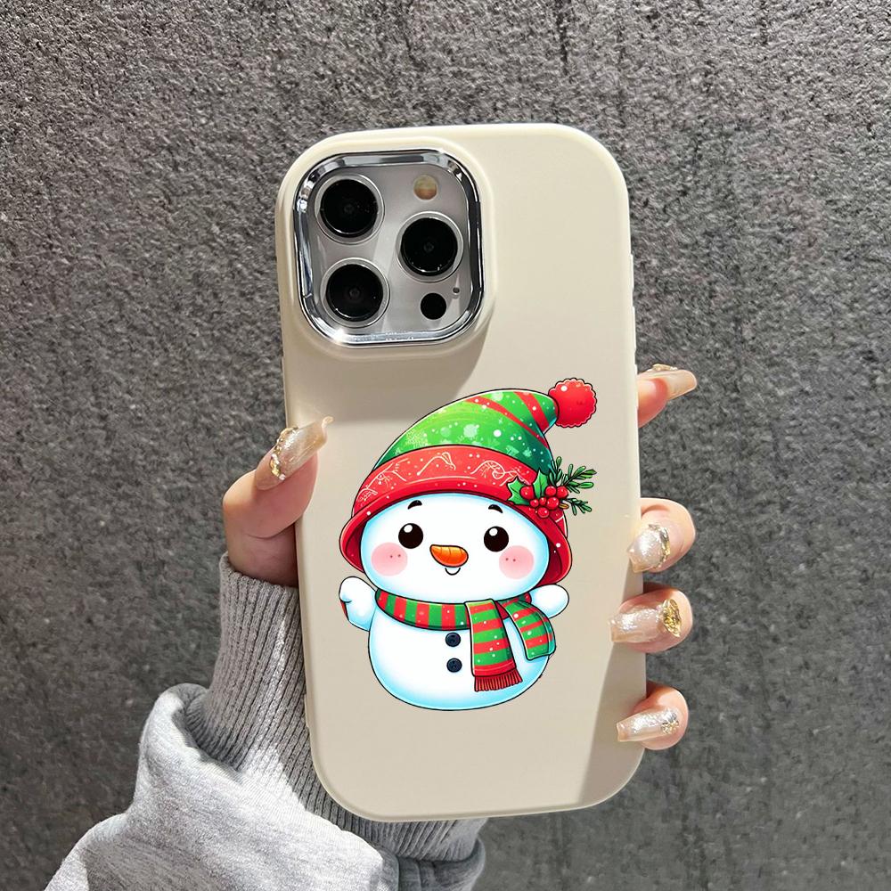 N98 La Mulți Ani Crăciun Fericit Huse pentru telefoane moi pentru iPhone 16 Pro Max Xiaomi 11 Lite Redmi 13C Note 11s Cadru placat Capac din spate pentru cameră