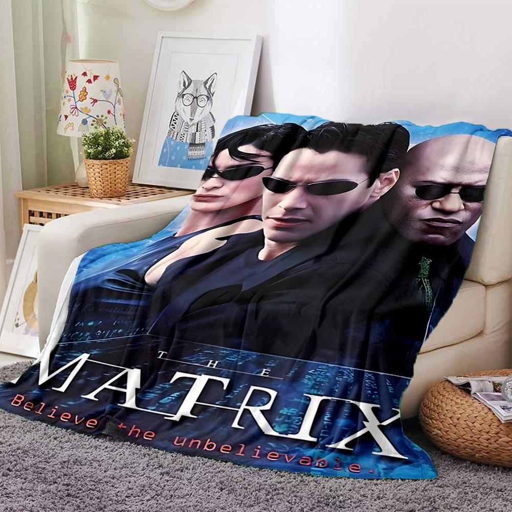 

1pc Matrix Believe Flannel Blanket Soft Warm Throw for Home, Office, Travel, All-Season Cozy Bedding GiftL1067 80cmx120cm(31inx47in)
