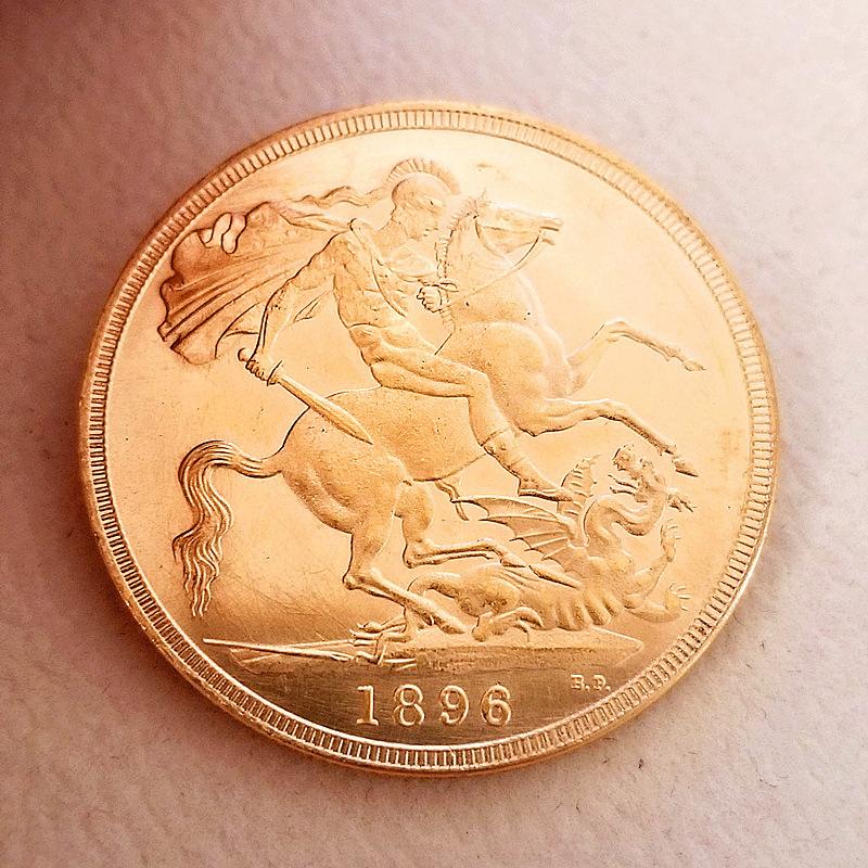 Queen of England Coins (1893-1900) Antique Crafts, Made of Brass Material, 8 Styles, Different Years