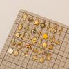 Yori 3Pcs Star Moon Rainbow Sun Pendant Stainless Steel Plated with 18K Gold for Jewelry Making Supplies DIY Necklace