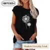 Women's Fashion Casual Sleeveless O-Neck Blouses & Shirts