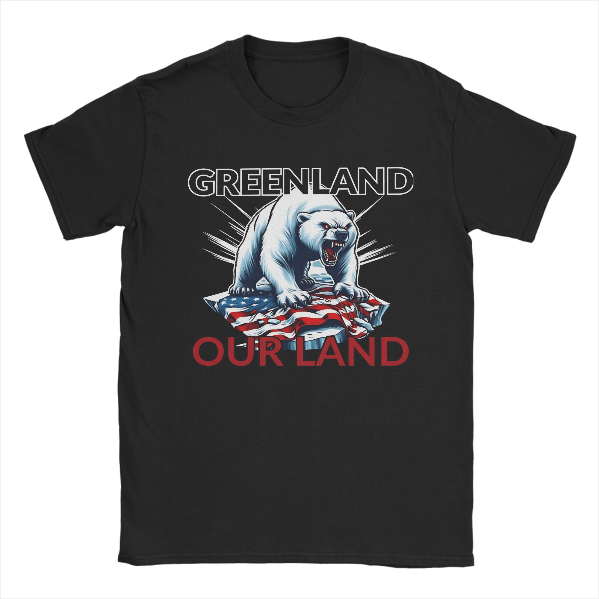 

Paws Off Greenland Pure Cotton T Shirt For Men Summer Y2K Retro T Shirts Round Neck Harajuku Tees Oversize Casual Clothing 4XL
