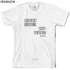 I Can Resist Everything Except Temptation  Unisexs Tshirt  Oscar Wilde  Funny Print T Shirt Unisexs Hot Tops Tshirt Sbz8530