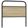 Replacement Headboard in Sonoma Oak 100 cm Steel and Wood Based Material