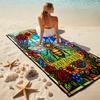 1PC Custom Name Glass Bee Garden Beach Towel Highly Absorbent And Sand-Resistant Towel for Swimming, Pool, Yoga, And Travel Lightweight