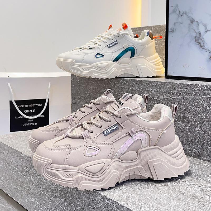 Hyunya Dad Shoes Women'S New Autumn Low-Top Soft-Soled Shoes Versatile Casual Sports Shoes Platform Women'S Shoes Tide