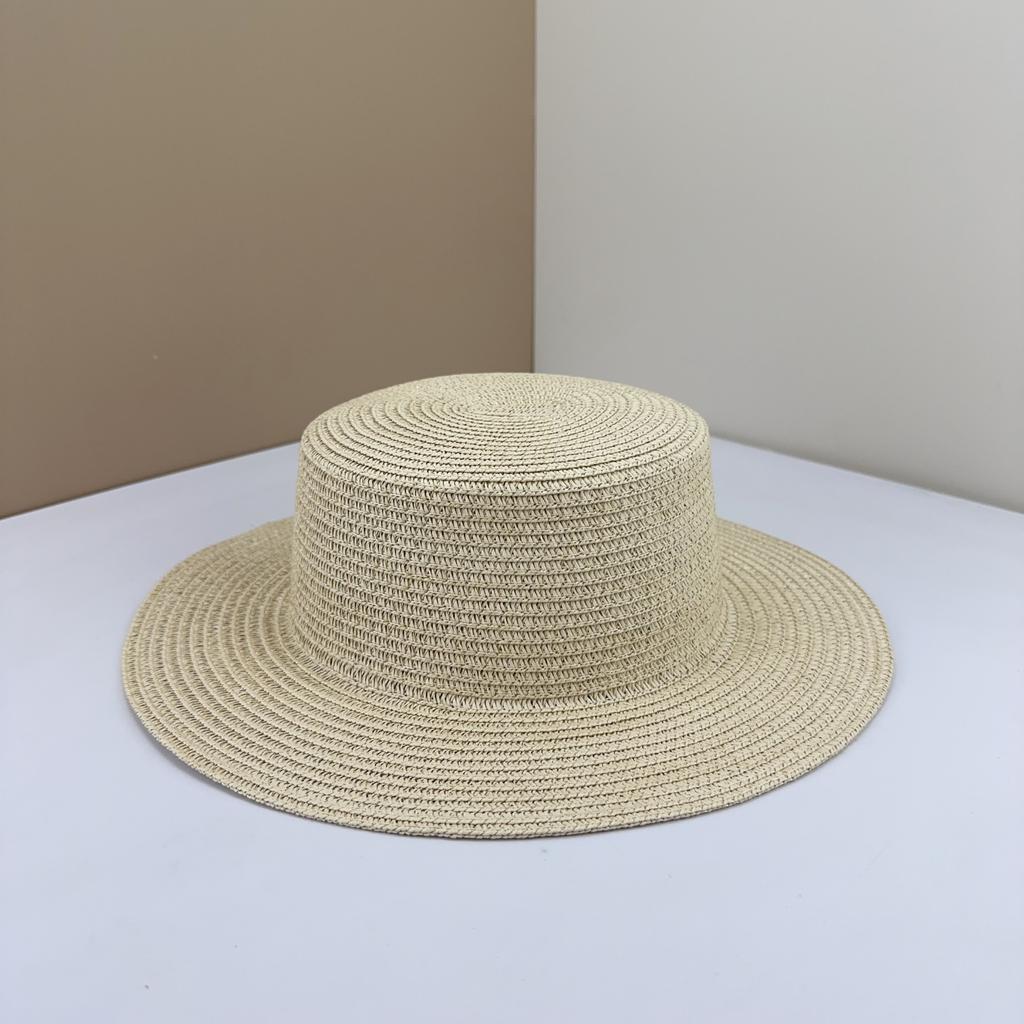 Straw Hat DIY Material Handmade Hat Embryo Sunshade Sunscreen Hat Team Building Activity Flat Brim Round Edge Woven Basin Hat