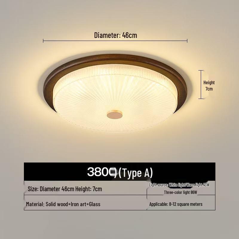 Mid-Century Modern Ceiling Light for Bedroom, Balcony, Stairway & Hallway - 2025 New Round Design.
