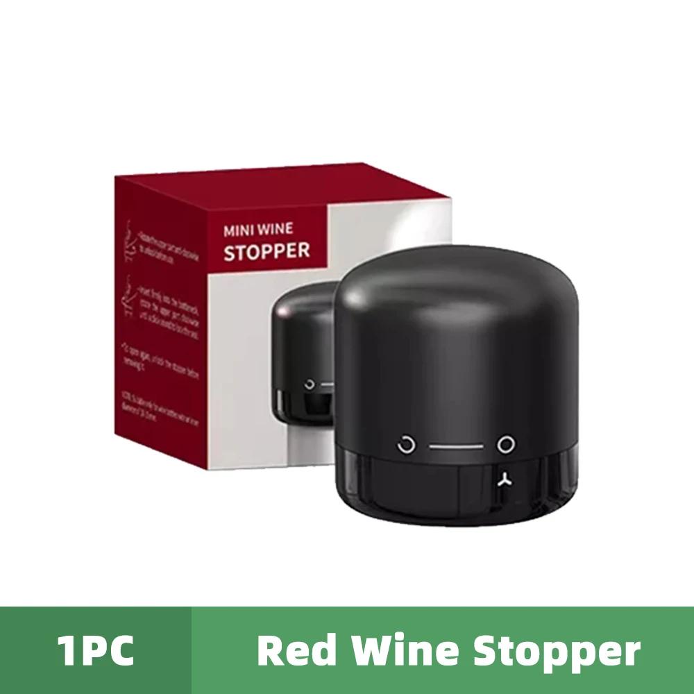 Vacuum 12pc Wine Bottle Cap Stopper Sealed Storage Vacuum Memory Wine Stopper Push Style Barware Wine Cork Black Bar Tools