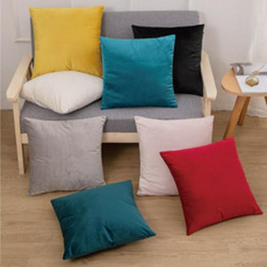Leather Throw Retro Pillow Luxury Solid Color Cushion For Sofa And Backrest Perfect For Christmas Decor