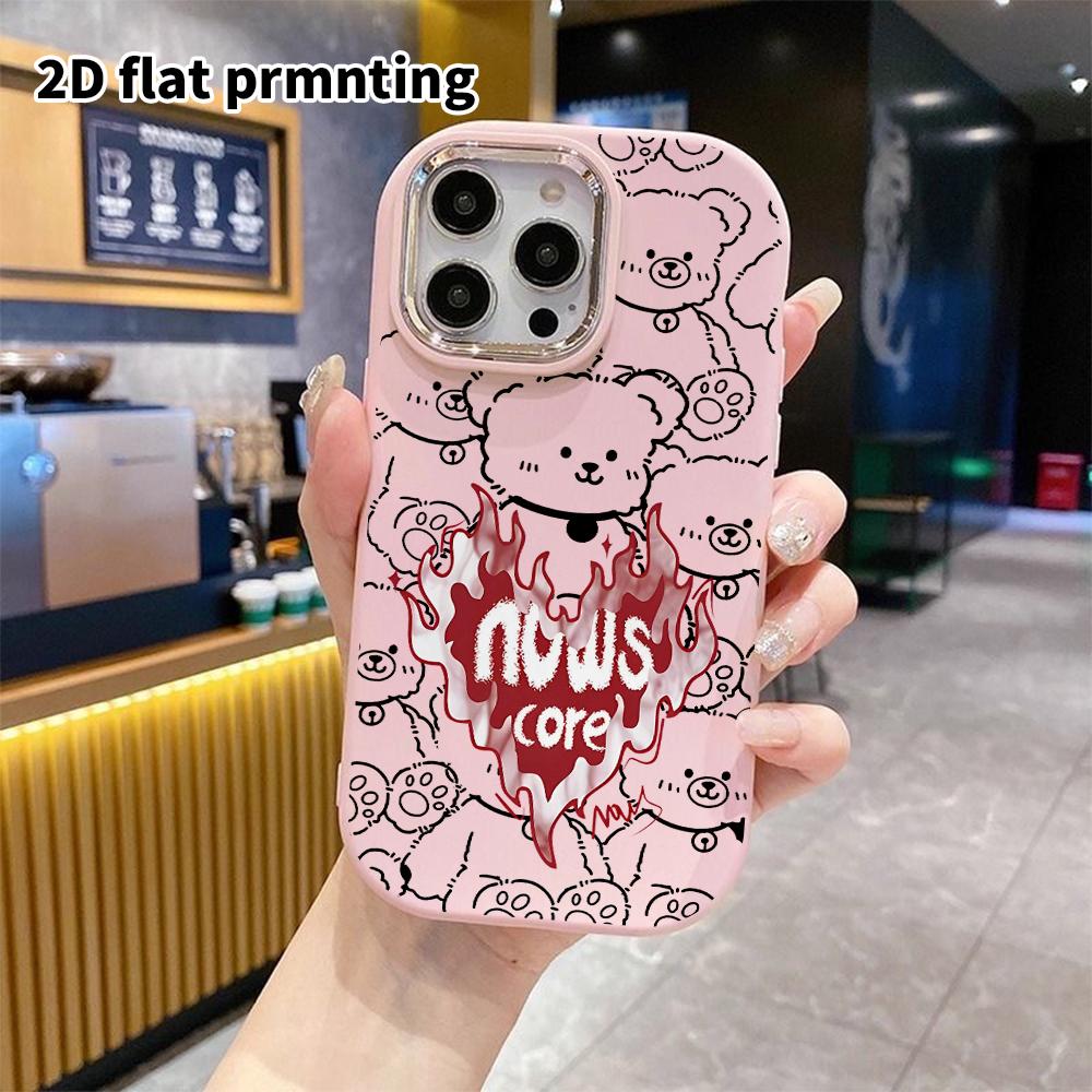 Phone Case: 2D Flat Design Suitable for iPhone 18 17 16 15 14 13 Pro, Couple Style, Heart Graffiti, Christmas and Halloween Gift