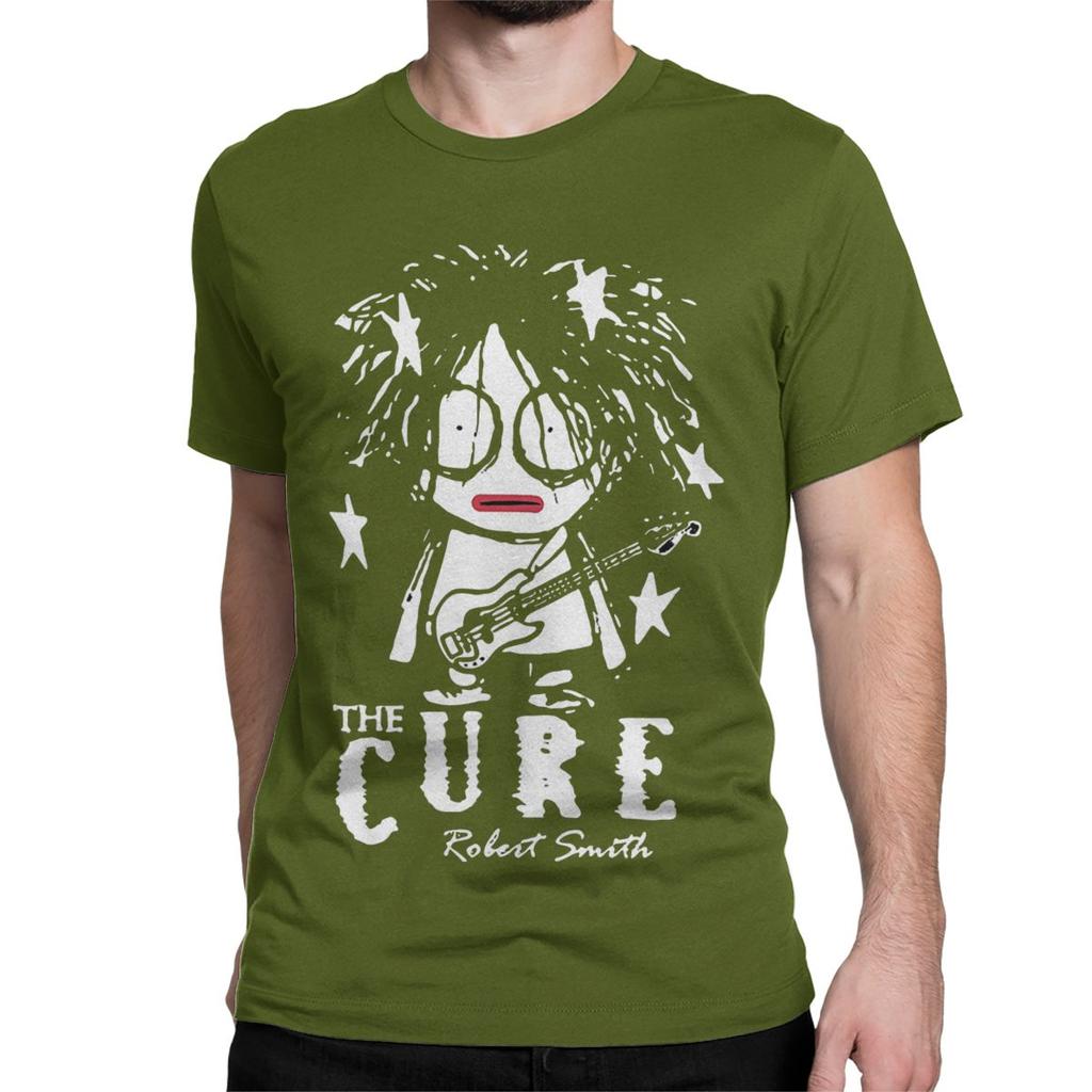Cute Robert Smith T-Shirt for Unisex Women Crazy Cotton Tees Crewneck Short Sleeve T Shirts Printed Clothes
