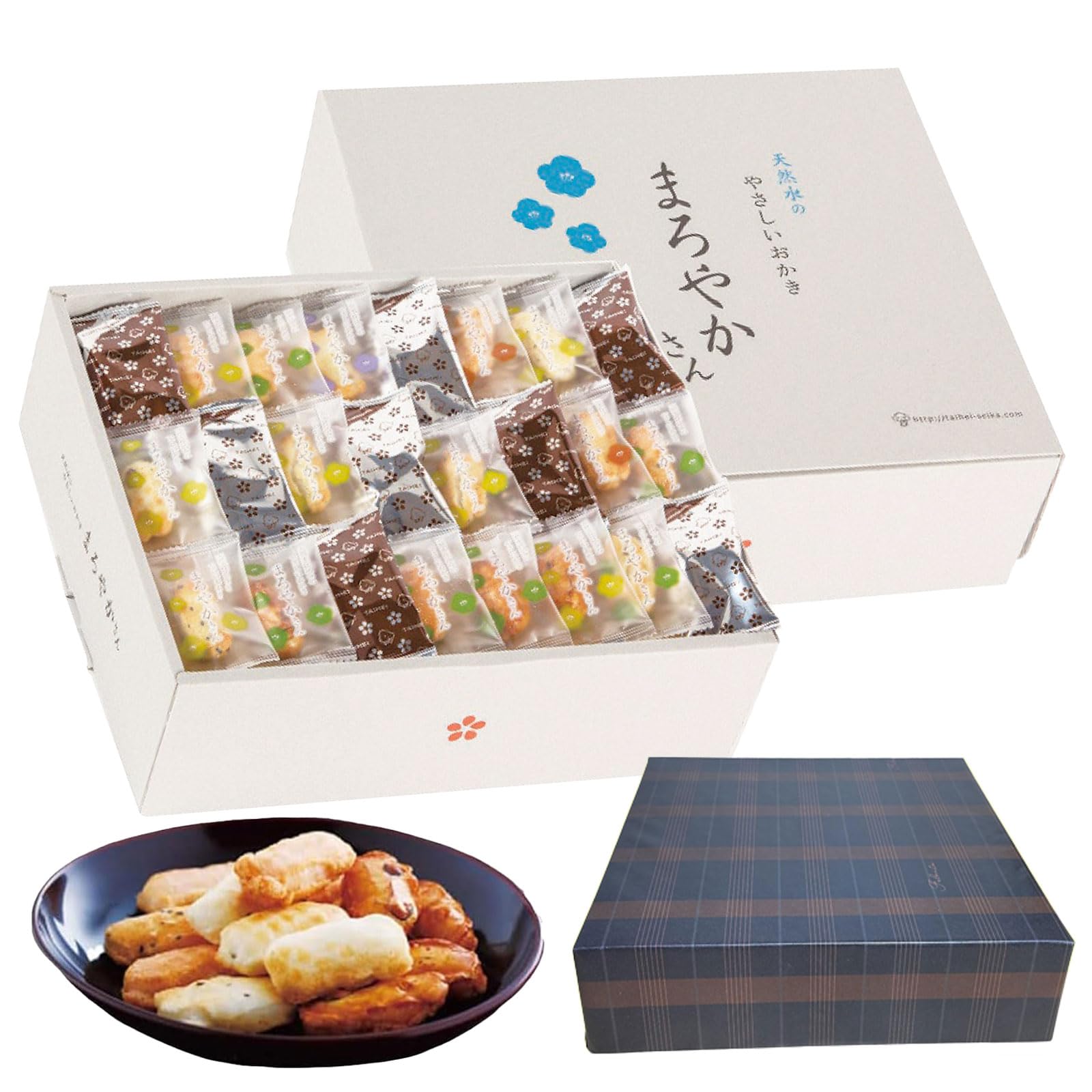 

Taihei Seika Натуральная вода Рис Maroyakasan 30 Ассорти Рисовые крекеры в индивидуальной упаковке с оригинальной оберточной бумагой FELVITA, (TM-30S), Предварительно упаковано,