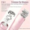 Electric Razors Shaver ,Bikini Trimmer For Women,2 In 1 Wet & Dry Electric Waterproof Razor Shaver, USB Rechargeable Dual Head Shaver