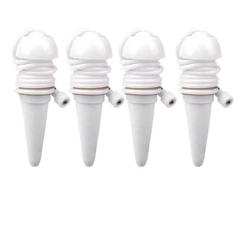 4Pcs Ceramic Self Watering Spikes Automatic Plant Drip Irrigation Water Stake for Garden Vegetable System Tools.