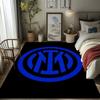 Tappeto con Stemma Inter Milan Stampa Artistica Adatto a Tutte le Stagioni Arte Moda Decorazione per Dormitorio