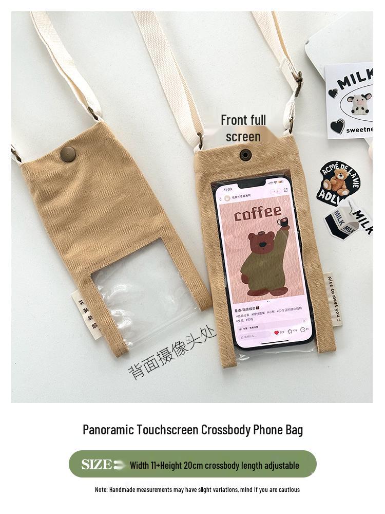 Sommerreise Touchscreen Umhänge-Handytasche - Mini Hänge-Halsbeutel